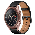 20mm SX Connector Metal Button Switch Leather Watch Band, For Samsung Galaxy Watch 5, For Samsung Galaxy Watch 5 Pro, For Samsung Galaxy Watch 4, For Samsung Galaxy Gear Sport, For Samsung Galaxy Watch 3 41mm, For Samsung Galaxy Watch Active           ...