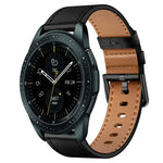 20mm SX Connector Metal Button Switch Leather Watch Band, For Samsung Galaxy Watch 5, For Samsung Galaxy Watch 5 Pro, For Samsung Galaxy Watch 4, For Samsung Galaxy Gear Sport, For Samsung Galaxy Watch 3 41mm, For Samsung Galaxy Watch Active           ...