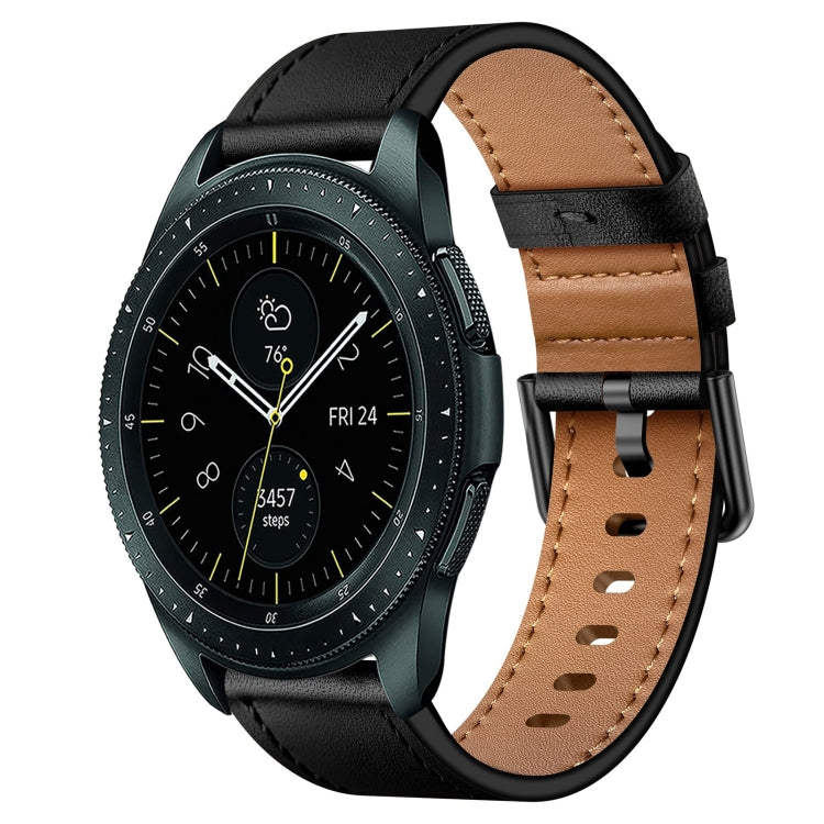 20mm SX Connector Metal Button Switch Leather Watch Band, For Samsung Galaxy Watch 5, For Samsung Galaxy Watch 5 Pro, For Samsung Galaxy Watch 4, For Samsung Galaxy Gear Sport, For Samsung Galaxy Watch 3 41mm, For Samsung Galaxy Watch Active           ...