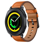 20mm SX Connector Metal Button Switch Leather Watch Band, For Samsung Galaxy Watch 5, For Samsung Galaxy Watch 5 Pro, For Samsung Galaxy Watch 4, For Samsung Galaxy Gear Sport, For Samsung Galaxy Watch 3 41mm, For Samsung Galaxy Watch Active           ...