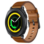 20mm SX Connector Metal Button Switch Leather Watch Band, For Samsung Galaxy Watch 5, For Samsung Galaxy Watch 5 Pro, For Samsung Galaxy Watch 4, For Samsung Galaxy Gear Sport, For Samsung Galaxy Watch 3 41mm, For Samsung Galaxy Watch Active           ...