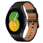 20mm SX Connector Metal Button Switch Leather Watch Band, For Samsung Galaxy Watch 5, For Samsung Galaxy Watch 5 Pro, For Samsung Galaxy Watch 4, For Samsung Galaxy Gear Sport, For Samsung Galaxy Watch 3 41mm, For Samsung Galaxy Watch Active           ...