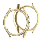 For Samsung Galaxy Watch 7 40mm Single Diamond Hollow PC Watch Protective Case