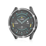For Samsung Galaxy Watch 7 40mm Single Diamond Hollow PC Watch Protective Case