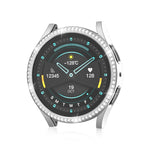 For Samsung Galaxy Watch 7 40mm Single Diamond Hollow PC Watch Protective Case