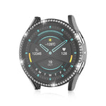 For Samsung Galaxy Watch 7 40mm Single Diamond Hollow PC Watch Protective Case