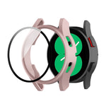 For Samsung Galaxy Watch FE 40mm PC + Tempered Glass Film Integrated Watch Protective Case