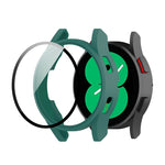 For Samsung Galaxy Watch FE 40mm PC + Tempered Glass Film Integrated Watch Protective Case