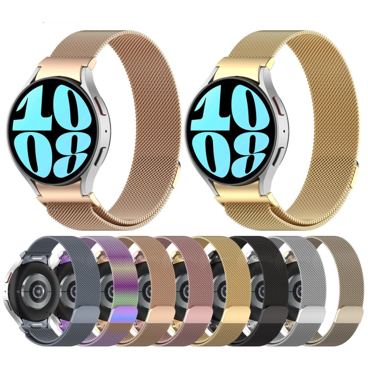 Milan Magnetic Quick Release Stainless Steel Watch Band, For Samsung Galaxy Watch FE 40mm, For Samsung Galaxy Watch  7 40 / 44mm