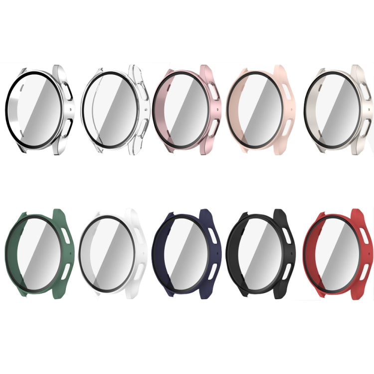 PC + Tempered Film Integrated Watch Protective Case, For Samsun Galaxy Watch 7 44mm, For Samsun Galaxy Watch 7 40mm