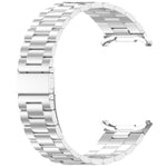 For Galaxy Watch Ultra2 2026 / 2025 / 1 2024 Three Beads Stainless Steel Metal Watch Band, Silver, Black, Gold, Rose Gold