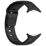 For Samsung Galaxy Watch Ultra 47mm Solid Color Reverse Buckle Silicone Watch Band, Black, White, Blue, Yellow, Light Gray, Dark Green, Cyan, Dark Blue, Starlight, Pink