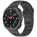 Reverse Buckle Silicone Breathable Watch Band, For Samsung Galaxy Watch Ultra 47mm / Ultra 2025