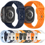 Reverse Buckle Silicone Breathable Watch Band, For Samsung Galaxy Watch Ultra 47mm / Ultra 2025