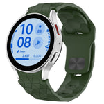Football Texture Reverse Buckle Silicone Watch Band, For Samsung Galaxy Watch FE 40mm, For Samsung Galaxy Watch 7 44mm, For Samsung Galaxy Watch 7 40mm, For Samsung Galaxy Watch 6 Classic 47mm