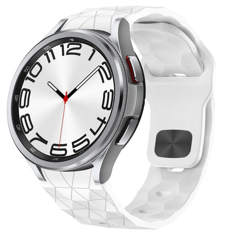 Football Texture Reverse Buckle Silicone Watch Band, For Samsung Galaxy Watch FE 40mm, For Samsung Galaxy Watch 7 44mm, For Samsung Galaxy Watch 7 40mm, For Samsung Galaxy Watch 6 Classic 47mm