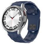 Football Texture Reverse Buckle Silicone Watch Band, For Samsung Galaxy Watch FE 40mm, For Samsung Galaxy Watch 7 44mm, For Samsung Galaxy Watch 7 40mm, For Samsung Galaxy Watch 6 Classic 47mm
