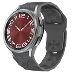 Football Texture Reverse Buckle Silicone Watch Band, For Samsung Galaxy Watch 6 44mm, For Samsung Galaxy Watch 6 40mm, For Samsung Galaxy Watch 6 Classic 43mm, For Samsung Galaxy watch 5 Pro Golf Edition