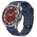Football Texture Reverse Buckle Silicone Watch Band, For Samsung Galaxy Watch 6 44mm, For Samsung Galaxy Watch 6 40mm, For Samsung Galaxy Watch 6 Classic 43mm, For Samsung Galaxy watch 5 Pro Golf Edition