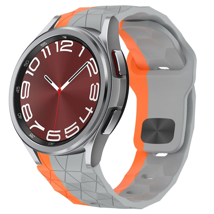 Football Texture Reverse Buckle Silicone Watch Band, For Samsung Galaxy Watch 6 44mm, For Samsung Galaxy Watch 6 40mm, For Samsung Galaxy Watch 6 Classic 43mm, For Samsung Galaxy watch 5 Pro Golf Edition