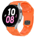 Football Texture Reverse Buckle Silicone Watch Band, For Samsung Galaxy watch 5 Golf Edition, For Samsung Galaxy Watch 5  44mm, For Samsung Galaxy Watch 5 Pro  45mm, For Samsung Galaxy Watch 5  40mm