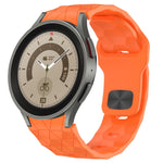 Football Texture Reverse Buckle Silicone Watch Band, For Samsung Galaxy watch 5 Golf Edition, For Samsung Galaxy Watch 5  44mm, For Samsung Galaxy Watch 5 Pro  45mm, For Samsung Galaxy Watch 5  40mm
