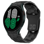 Football Texture Reverse Buckle Silicone Watch Band, For Samsung Galaxy Watch 4 44mm, For Samsung Galaxy Watch 4 40mm, For Samsung  Galaxy Watch 4 Classic 46mm, For Samsung  Galaxy Watch 4 Classic 42mm