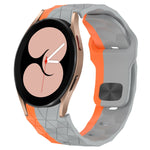 Football Texture Reverse Buckle Silicone Watch Band, For Samsung Galaxy Watch 4 44mm, For Samsung Galaxy Watch 4 40mm, For Samsung  Galaxy Watch 4 Classic 46mm, For Samsung  Galaxy Watch 4 Classic 42mm