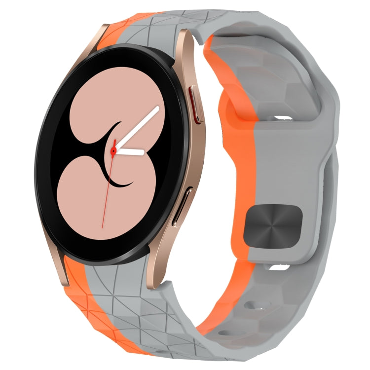 Football Texture Reverse Buckle Silicone Watch Band, For Samsung Galaxy Watch 4 44mm, For Samsung Galaxy Watch 4 40mm, For Samsung  Galaxy Watch 4 Classic 46mm, For Samsung  Galaxy Watch 4 Classic 42mm