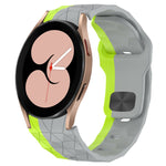 Football Texture Reverse Buckle Silicone Watch Band, For Samsung Galaxy Watch 4 44mm, For Samsung Galaxy Watch 4 40mm, For Samsung  Galaxy Watch 4 Classic 46mm, For Samsung  Galaxy Watch 4 Classic 42mm