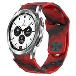 Football Texture Reverse Buckle Silicone Watch Band, For Samsung Galaxy Watch 4 44mm, For Samsung Galaxy Watch 4 40mm, For Samsung  Galaxy Watch 4 Classic 46mm, For Samsung  Galaxy Watch 4 Classic 42mm