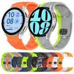 Football Texture Reverse Buckle Silicone Watch Band, For Samsung Galaxy Watch 4 44mm, For Samsung Galaxy Watch 4 40mm, For Samsung  Galaxy Watch 4 Classic 46mm, For Samsung  Galaxy Watch 4 Classic 42mm