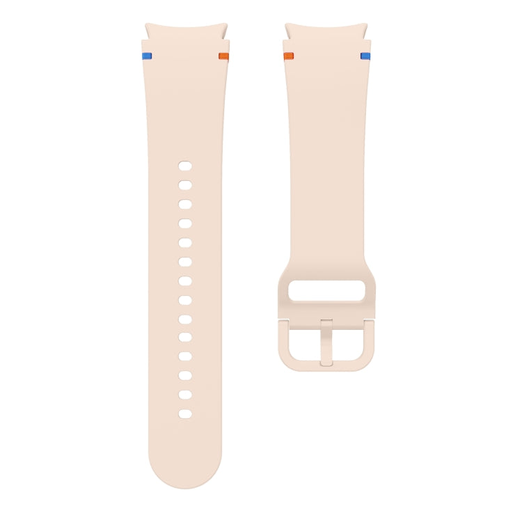 Flat Sewing Design Silicone Watch Band, For Sansung Galaxy Watch5 Pro 45mm, Fou Samsung Galaxy Watch 4 40 / 44mm, For Samsung Galaxy Watch 4 Classic 42 / 46mm
