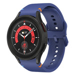 Flat Sewing Design Silicone Watch Band, For Sansung Galaxy Watch5 Pro 45mm, Fou Samsung Galaxy Watch 4 40 / 44mm, For Samsung Galaxy Watch 4 Classic 42 / 46mm