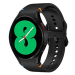 Flat Sewing Design Silicone Watch Band, For Sansung Galaxy Watch5 Pro 45mm, Fou Samsung Galaxy Watch 4 40 / 44mm, For Samsung Galaxy Watch 4 Classic 42 / 46mm