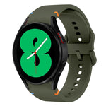 Flat Sewing Design Silicone Watch Band, For Sansung Galaxy Watch5 Pro 45mm, Fou Samsung Galaxy Watch 4 40 / 44mm, For Samsung Galaxy Watch 4 Classic 42 / 46mm