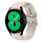 Flat Sewing Design Silicone Watch Band, For Sansung Galaxy Watch5 Pro 45mm, Fou Samsung Galaxy Watch 4 40 / 44mm, For Samsung Galaxy Watch 4 Classic 42 / 46mm