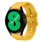 Flat Sewing Design Silicone Watch Band, For Sansung Galaxy Watch5 Pro 45mm, Fou Samsung Galaxy Watch 4 40 / 44mm, For Samsung Galaxy Watch 4 Classic 42 / 46mm