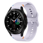 Flat Sewing Design Silicone Watch Band, For Sansung Galaxy Watch5 Pro 45mm, Fou Samsung Galaxy Watch 4 40 / 44mm, For Samsung Galaxy Watch 4 Classic 42 / 46mm