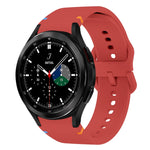 Flat Sewing Design Silicone Watch Band, For Sansung Galaxy Watch5 Pro 45mm, Fou Samsung Galaxy Watch 4 40 / 44mm, For Samsung Galaxy Watch 4 Classic 42 / 46mm