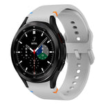 Flat Sewing Design Silicone Watch Band, For Sansung Galaxy Watch5 Pro 45mm, Fou Samsung Galaxy Watch 4 40 / 44mm, For Samsung Galaxy Watch 4 Classic 42 / 46mm