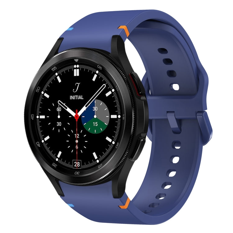 Flat Sewing Design Silicone Watch Band, For Sansung Galaxy Watch5 Pro 45mm, Fou Samsung Galaxy Watch 4 40 / 44mm, For Samsung Galaxy Watch 4 Classic 42 / 46mm