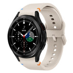 Flat Sewing Design Silicone Watch Band, For Sansung Galaxy Watch5 Pro 45mm, Fou Samsung Galaxy Watch 4 40 / 44mm, For Samsung Galaxy Watch 4 Classic 42 / 46mm