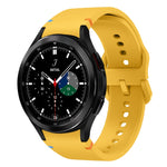 Flat Sewing Design Silicone Watch Band, For Sansung Galaxy Watch5 Pro 45mm, Fou Samsung Galaxy Watch 4 40 / 44mm, For Samsung Galaxy Watch 4 Classic 42 / 46mm