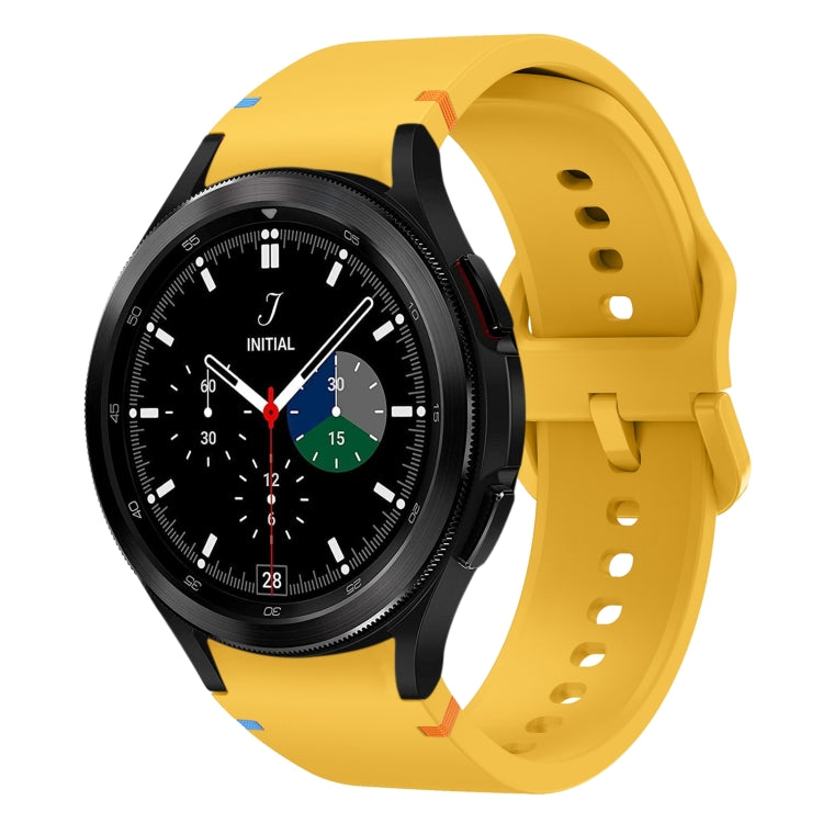 Flat Sewing Design Silicone Watch Band, For Sansung Galaxy Watch5 Pro 45mm, Fou Samsung Galaxy Watch 4 40 / 44mm, For Samsung Galaxy Watch 4 Classic 42 / 46mm