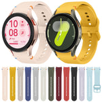 Flat Sewing Design Silicone Watch Band, For Sansung Galaxy Watch5 Pro 45mm, Fou Samsung Galaxy Watch 4 40 / 44mm, For Samsung Galaxy Watch 4 Classic 42 / 46mm