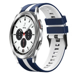 20mm Two Color Sports Silicone Watch Band, For Samsung  Galaxy Watch 4 Classic 42mm, For Samsung Galaxy Watch Active 2 44mm, For Samsung Galaxy Watch Active 2 40mm