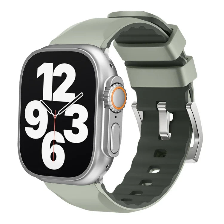 Two-Color Silicone Watch Band, For Apple Watch Series 4 44mm, For Apple Watch Series 4 40mm