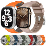 Two-Color Silicone Watch Band, For Apple Watch Series 4 44mm, For Apple Watch Series 4 40mm
