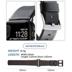Genuine Leather Hybrid Silicone Watch Band, For Apple Watch Series 10 46mm, For Apple Watch Series 10 42mm, For Apple Watch SE 2023 44mm, For Apple Watch SE 2023 40mm, For Apple Watch Ultra 2 49mm, For Apple Watch Series 9 45mm                         ...